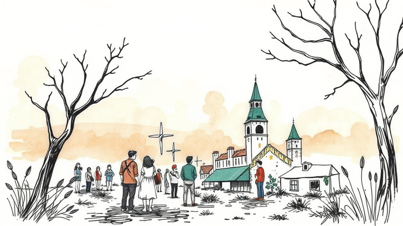 A diverse group of people collaborating at a community psychology conference, symbolizing shared knowledge and community empowerment.