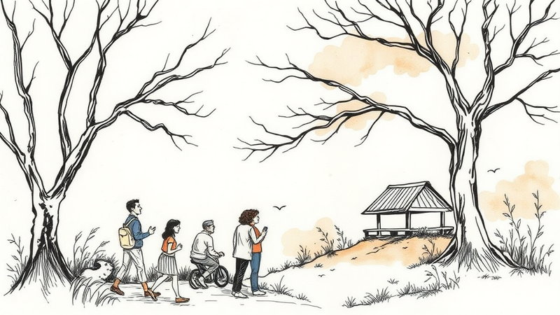 Students collaborating on a community project, representing the practical application of community psychology principles.