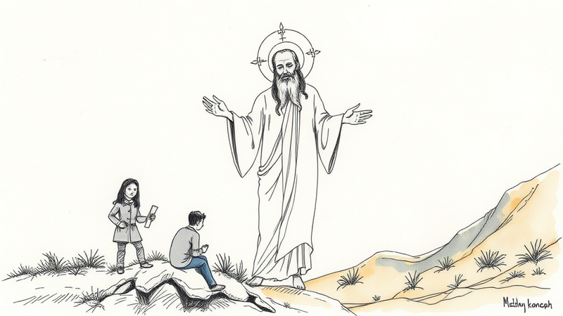 Humorous depiction of God being denied tenure at a university, highlighting academic publication and ethics requirements.