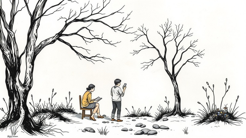 Open book with psychology-related keywords floating above, representing the Community Psychology Network Library's P-T section.